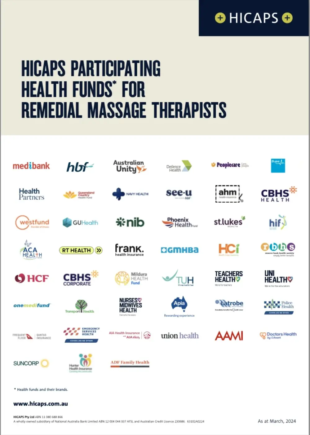 HICAPS Health Fund Rebate